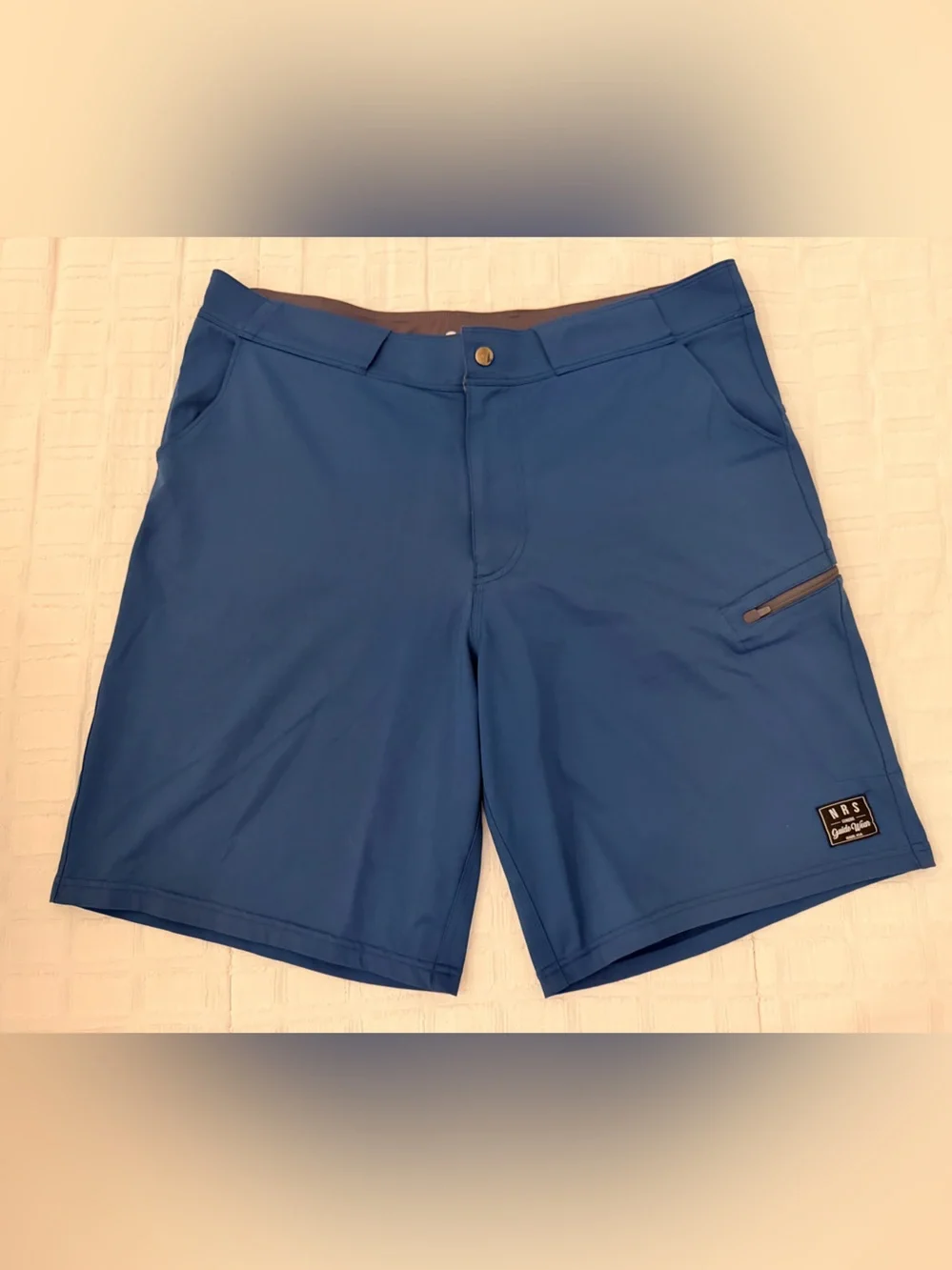 NRS Men’s Guide Shorts Blue Quick Dry Stretch Paddling Size 36